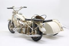 El Yapımı Metal Sepetli Motosiklet