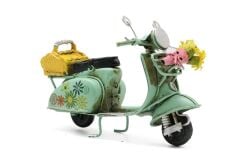 Metal Model Sepetli Vespa Motosiklet