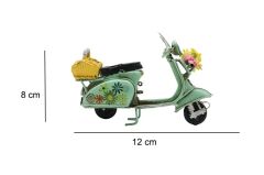 Metal Model Sepetli Vespa Motosiklet