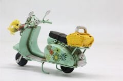 Metal Model Sepetli Vespa Motosiklet