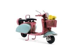Metal Model Sepetli Vespa Motosiklet
