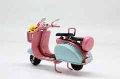 Metal Model Sepetli Vespa Motosiklet