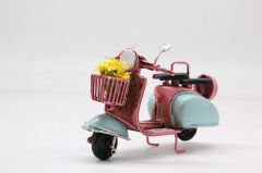 Metal Model Sepetli Vespa Motosiklet