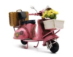 Metal Model Sepetli Vespa Motosiklet