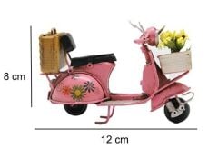 Metal Model Sepetli Vespa Motosiklet