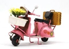 Metal Model Sepetli Vespa Motosiklet