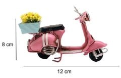 Metal Model Sepetli Vespa Motosiklet