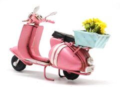 Metal Model Sepetli Vespa Motosiklet