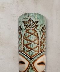 Ananas Temalı Ahşap Mask