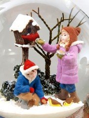 Kuşlarla Beraber Kar Küresi