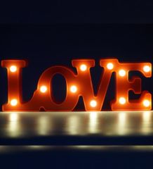 Kırmızı Love Lamba