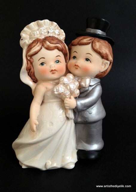 Porselen Gelin Damat Biblo