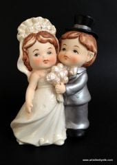 Porselen Gelin Damat Biblo