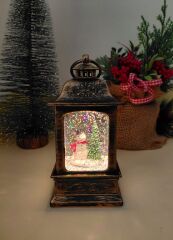 Işıklı Kardan Adam Kar Küresi