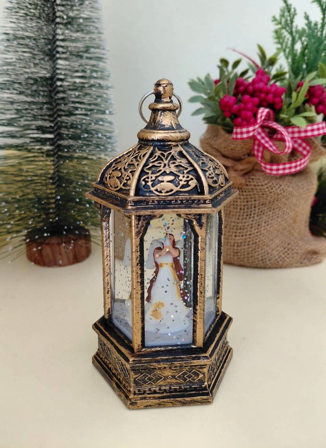 Işıklı Melek Kar Küresi