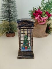 Işıklı Yılbaşı Ağacı Kar Küresi