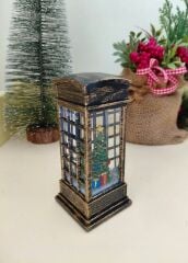 Işıklı Yılbaşı Ağacı Kar Küresi