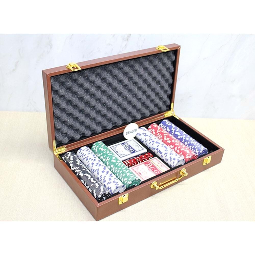 Deri Çantalı Poker Seti (Rakamlı 300 çipli set)