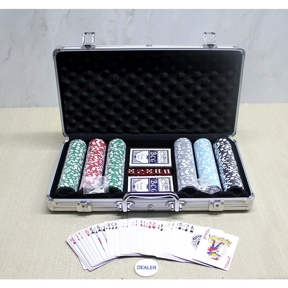 Metal Çantalı Poker Seti (Rakamlı 300 çipli set)