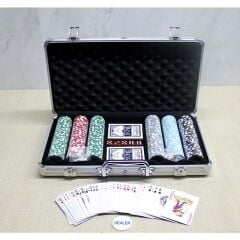 Metal Çantalı Poker Seti (Rakamlı 300 çipli set)