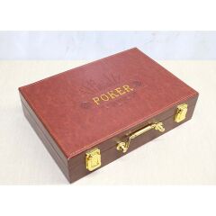 Deri Çantalı Poker Seti (Rakamlı 200 çipli set)