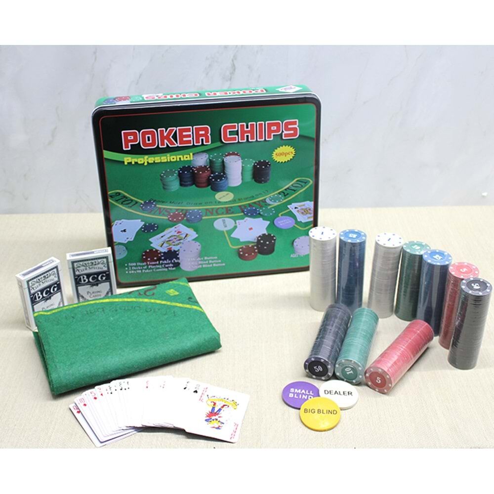 Poker Seti (Rakamlı 500 çipli set)