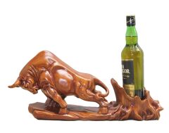 Boğa Biblolu Şarap Tutucu