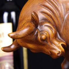 Boğa Biblolu Şarap Tutucu