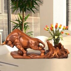 Boğa Biblolu Şarap Tutucu