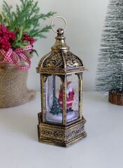 Işıklı Noel Baba Kar Küresi