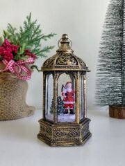 Işıklı Noel Baba Kar Küresi