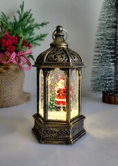 Işıklı Noel Baba Kar Küresi