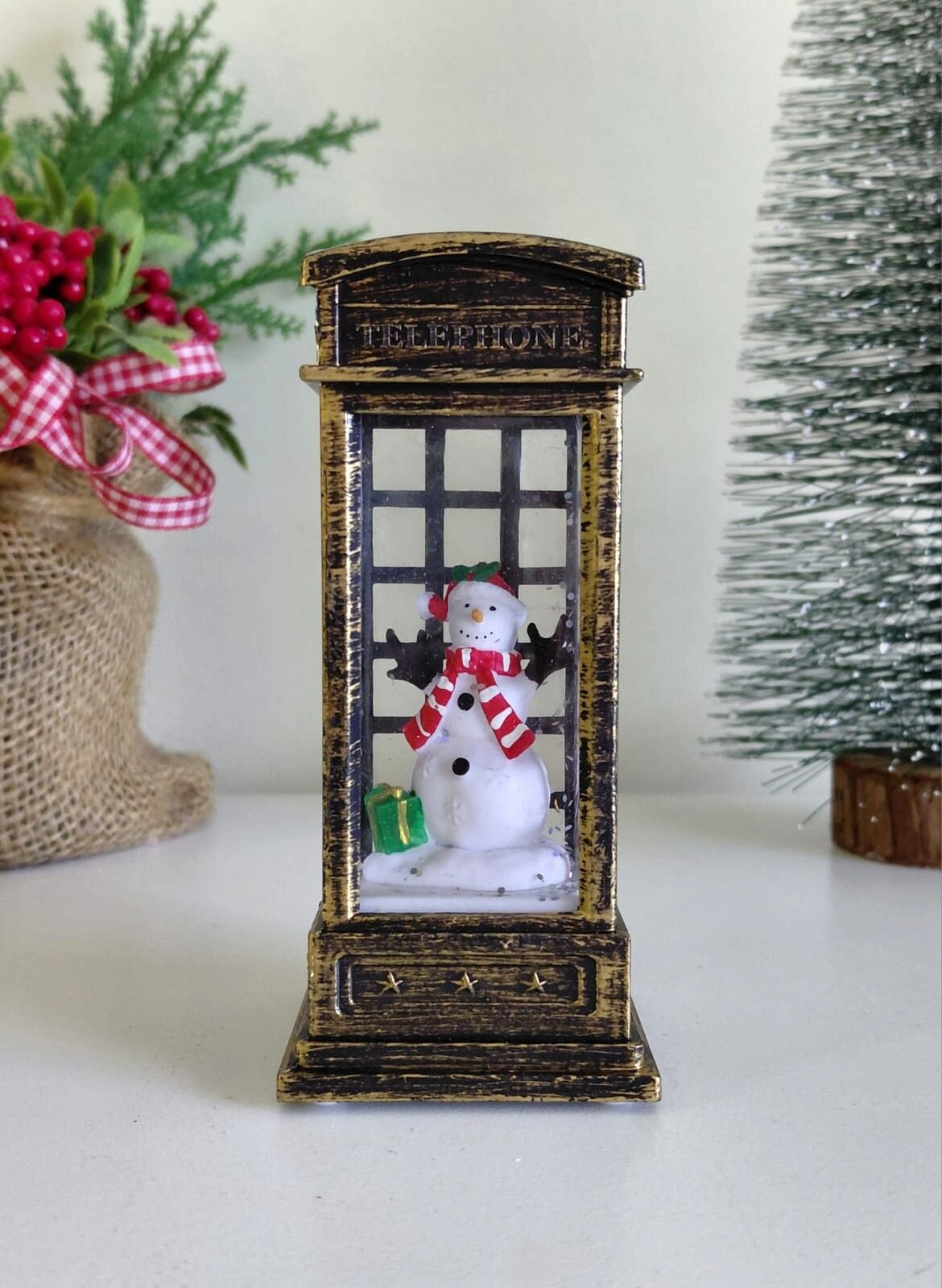 Işıklı Kardan Adam Kar Küresi