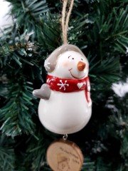 Porselen Kardan Adamlı Çan