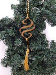 Püsküllü Ahşap Süs 9'lu paket