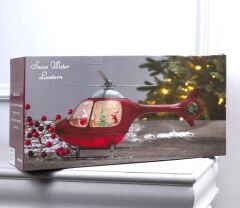 Helikopter Işıklı ve Müzikli Kar Küresi