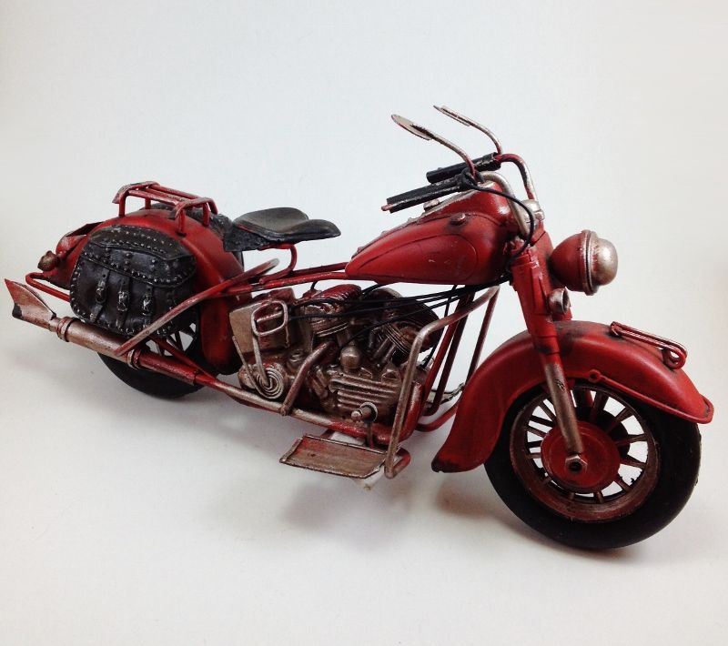 Eskitme metal el yapımı Motosiklet Maketi