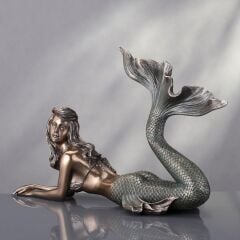 Bronz Deniz Kızı Biblo