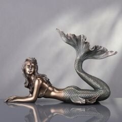 Bronz Deniz Kızı Biblo