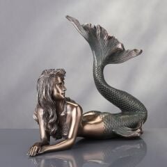 Bronz Deniz Kızı Biblo