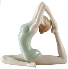 Porselen Yoga Yapan Kadın Biblosu