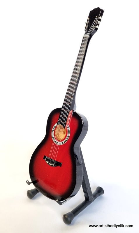 Ahşap Gitar Biblo
