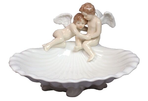 Porselen Melekli Tabak