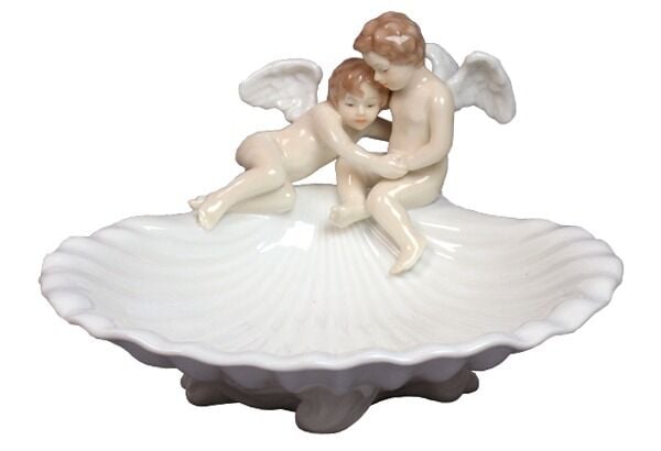 Porselen Melekli Tabak