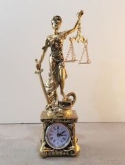 Adalet Heykeli Masa Saati (26 cm)